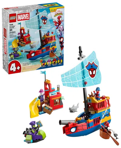 Lego Kids' Marvel Spidey And His Amazing Friends Team Spidey Pirate Ship Building Kit 11208, 201 Pieces In Multi