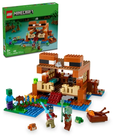 Lego Kids' Minecraft The Frog House Gaming Toy 21256, 400 Pieces In Multicolor