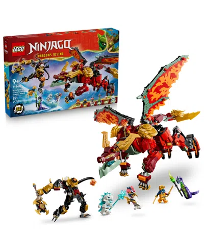 Lego Ninjago Dragons Rising Wyldfyre's Transforming Dragon Mech 71868, 821-piece Building Set, Ages 9+ In No Color