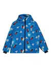 Lego Printed-hooded Jacket In Blue
