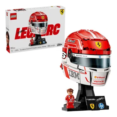 Lego Scuderia Ferrari Hp Charles Leclerc Helmet In Orange
