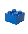 Lego Storage Brick With 4 Knobs In Dark Blue