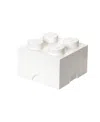 Lego Storage Brick With 4 Knobs In White