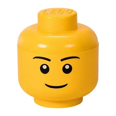 Lego Storage Head - Small Boy Toy Box In Transparent