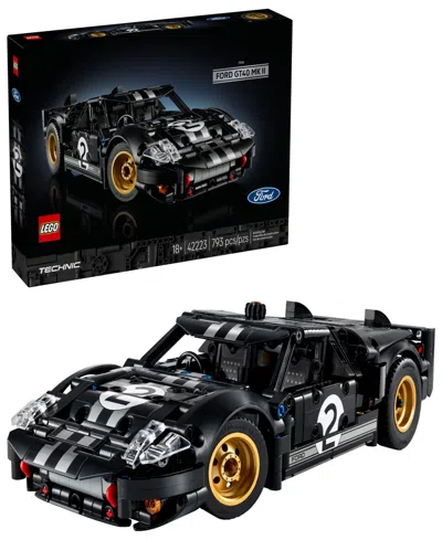 Lego Technic 1966 Ford Gt40 Mkii Race Car Building Set 42223, 793 Pieces In Black