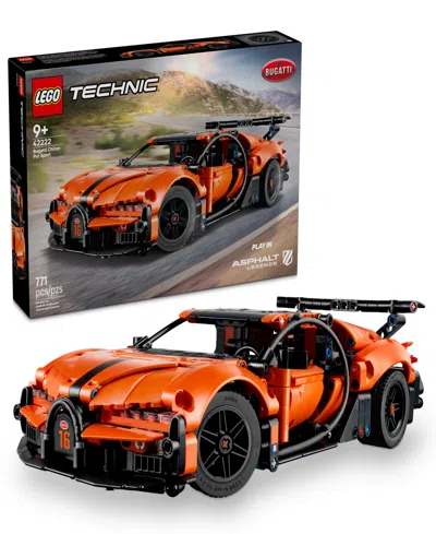 Lego Kids' Technic Bugatti Chiron Pur Sport Hypercar Building Toy 42222, 771 Pieces In Orange
