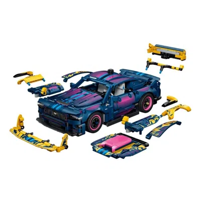 Lego Technic Custom Garage Ford Mustang Gt Car In Multi-color