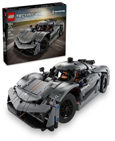 Lego Kids' Technic Koenigsegg Jesko Absolut Grey Hyper Car Sport Car Building Toy Set 42173, 801 Pieces In Multi Color
