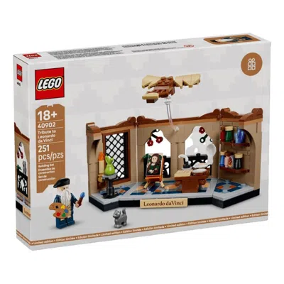Lego Tribute To Leonardo Da Vinci In Brown