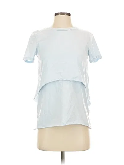 Pre-owned Legoe. Heritage Short Sleeve Top Blue Crew Neck Tops