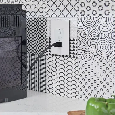 Legrand Adorne 15 Amp Plus Size Smart Outlet With Netatmo In White