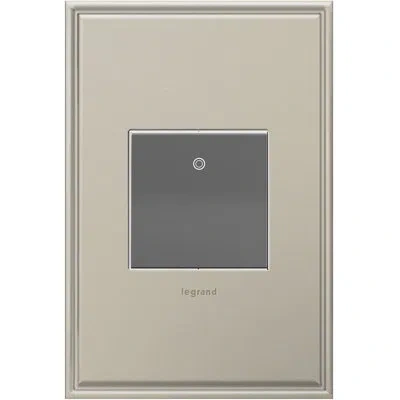 Legrand Adorne 15a 1 Or 3-way Paddle Switch (magnesium Finish), Aspd1532m4 In Silver