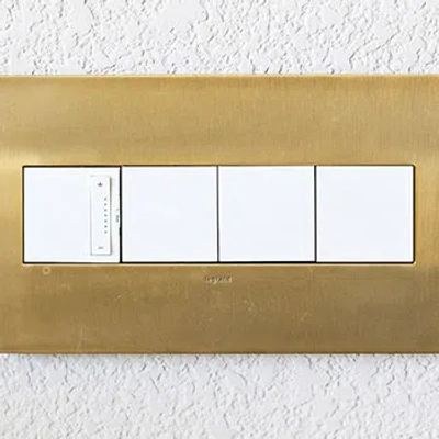 Legrand Adorne 15a Softap Switch In White Finish, 4-pack, Astp1532w4 In Gold