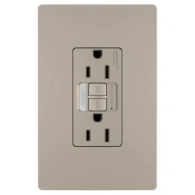 Legrand Adorne 1-gang Specialty Size Cappuccino Plastic Indoor Square Wall Plate In Gray