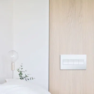 Legrand Adorne® 4 -gang Rocker Wall Plate In White