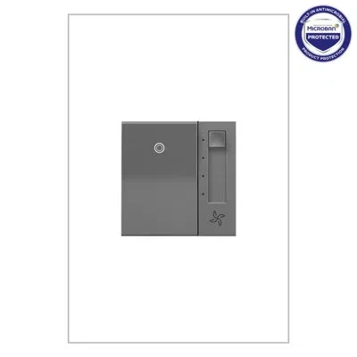Legrand Adorne  Paddle Fan Speed Control (magnesium Finish), Aafn4s16am4 In Gray