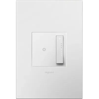 Legrand Adorne® Softap 700w Tru-universal Single Pole And 3 Way Dimmer And Wall Plate With Microban In White