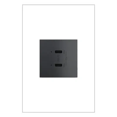 Legrand Adorne® Ultra-fast Plus 65w Power Delivery Usb Type-c/c Outlet, White In Graphite