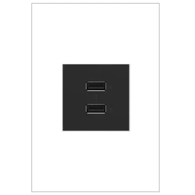 Legrand Adorne Ultra-fast Usb Type A/a Outlet In Graphite