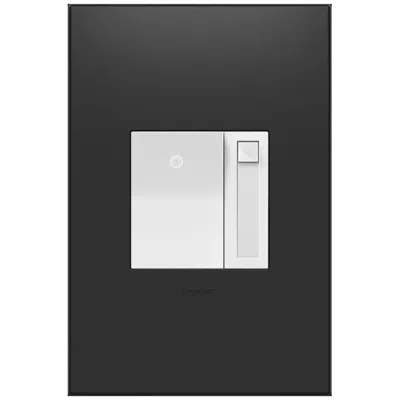 Legrand Adorne White Paddle Led Dimmer With Graphite Wall Plate