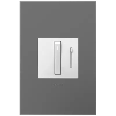 Legrand Adorne White Whisper Dimmer With Magnesium Wall Plate