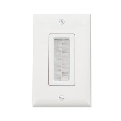 Legrand On-q Low Voltage Cable Access Strap And Wall Plate In White