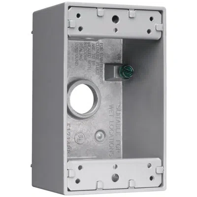 Legrand Pass & Seymour 1 Gang Deep Weatherproof Box In Gray