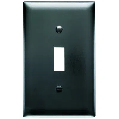 Legrand Pass & Seymour 1 Gang Unbreakable Toggle Wall Plate In Black