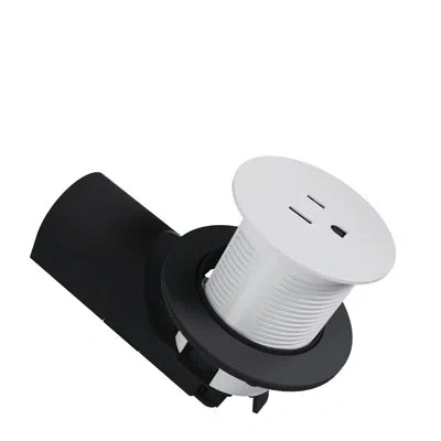 Legrand Pass & Seymour 15 Amp Matte White Kitchen Countertop Outlet In Matte Black
