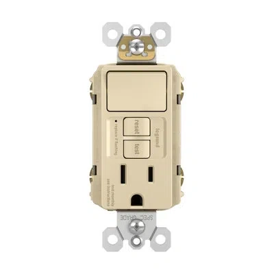 Legrand Radiant 15 Amp Combination Self Test Tamper Resistant Single Gfci Outlet And Single Pole Switch In Ivory