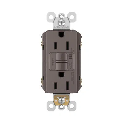Legrand Radiant 15 Amp Tamper Resistant Self Test Audible Alarm Gfci Outlet In Brown