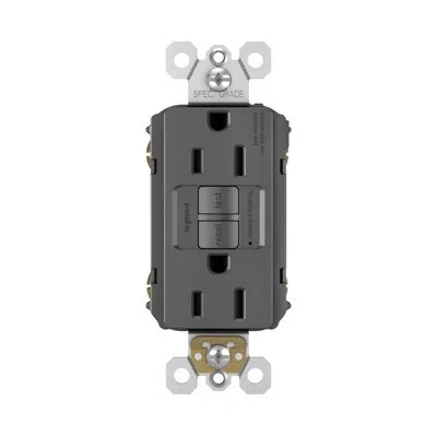 Legrand Radiant 15 Amp Tamper Resistant Self Test Gfci Outlet In Black