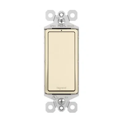 Legrand Radiant 15-amp 3-way Decorator Rocker Light Switch With Locator Light In Light Almond