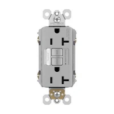 Legrand Radiant 20-amp Gfci Tamper Resistant Night Light Outlet In Gray