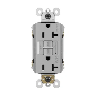 Legrand Radiant 20-amp Gfci Tamper Resistant Weather Resistant Outlet In Gray