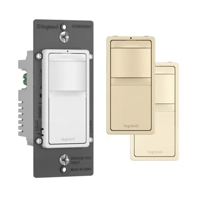 Legrand Radiant 600w Single Pole Occupancy Sensor Light Switch In White;white,light Almond,ivory