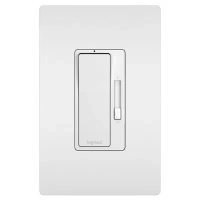 Legrand Radiant 8 Amp 2-wire Fluorescent Single Pole/3-way Slide Dimmer In White