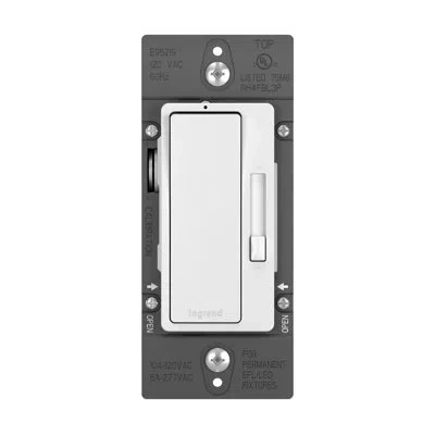 Legrand Radiant Single Pole And 3-way 0-10v Paddle Dimmer In White