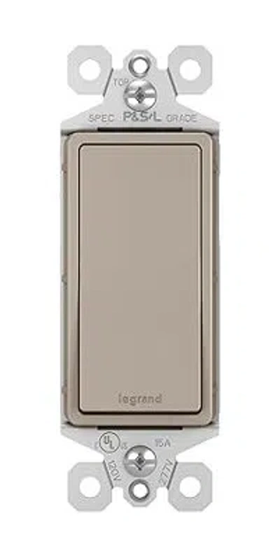 Legrand Radiant Tm870nicc10 15 Amp Rocker Wall Switch In Silver