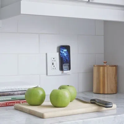 Legrand Radiant Wireless Qi Charger With Usb And Tamper Resistant Outlets In White