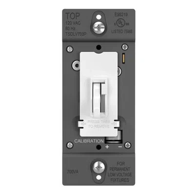 Legrand Trademaster 700va Low Voltage Single Pole/3-way Toggle Slide Dimmer, White