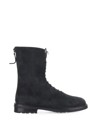 Legres Lace-up Ankle Boots In Black