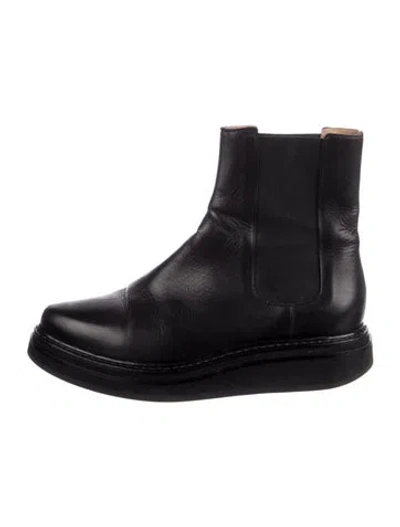 Pre-owned Legres Leather Chelsea Boots In Black