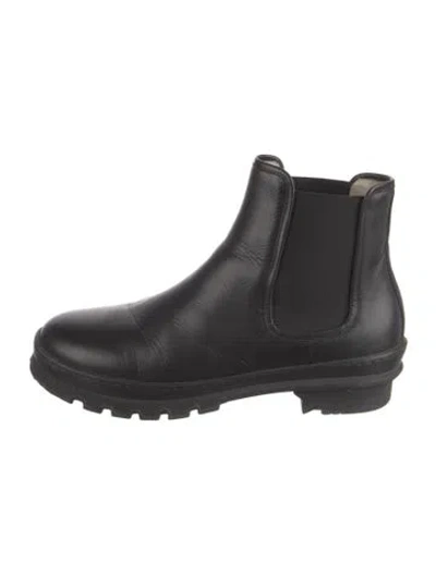 Pre-owned Legres Leather Chelsea Boots In Black