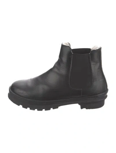 Pre-owned Legres Leather Chelsea Boots In Black