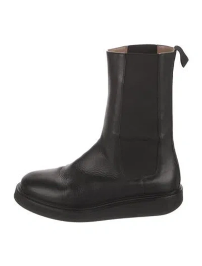 Pre-owned Legres Leather Chelsea Boots In Black