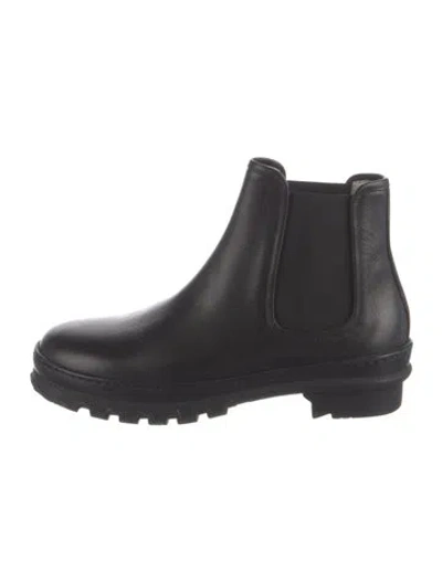 Pre-owned Legres Leather Chelsea Boots In Black