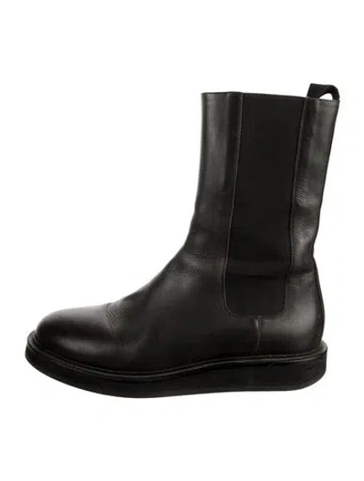 Pre-owned Legres Leather Chelsea Boots In Black