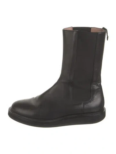 Pre-owned Legres Leather Chelsea Boots In Black