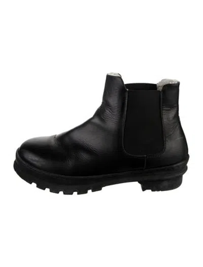 Pre-owned Legres Leather Chelsea Boots In Black